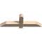 Ekena Millwork Eugene Smooth Timber Gable Bracket, Douglas Fir, 36"W x 12"H x 3 1/2"D x 3 1/2"F, 8/12 Pitch GBW036X12X0404EUG00SDF - alternate 2